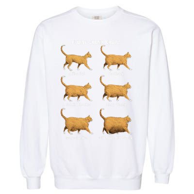 Feline Chonk Cat Chart Funny Dank Meme Oh Lawd He Comin Garment-Dyed Sweatshirt