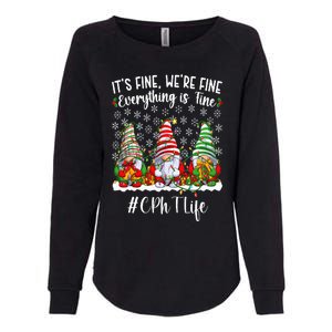 Funny CPhT Christmas Certified Pharmacy Technician Xmas Womens California Wash Sweatshirt