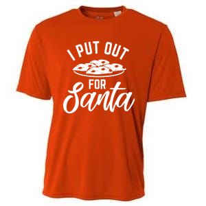 Funny Christmas Cookie I Put Out For Santa Great Gift Cooling Performance Crew T-Shirt