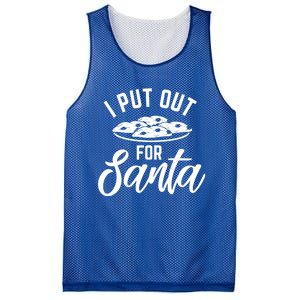 Funny Christmas Cookie I Put Out For Santa Great Gift Mesh Reversible Basketball Jersey Tank