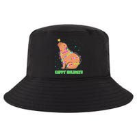 Funny Cute Christmas Cappy Holidays Capybara Cool Comfort Performance Bucket Hat