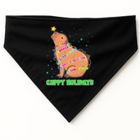 Funny Cute Christmas Cappy Holidays Capybara USA-Made Doggie Bandana