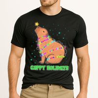 Funny Cute Christmas Cappy Holidays Capybara Performance Shirt