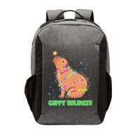 Funny Cute Christmas Cappy Holidays Capybara Vector Backpack