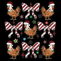 Funny Cute Christmas Holiday Chickens Mug