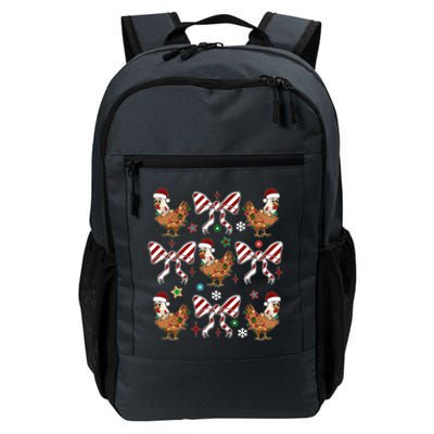 Funny Cute Christmas Holiday Chickens Daily Commute Backpack