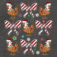 Funny Cute Christmas Holiday Chickens Vector Backpack
