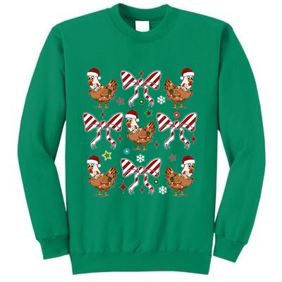 Funny Cute Christmas Holiday Chickens Sweatshirt