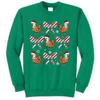 Funny Cute Christmas Holiday Chickens Sweatshirt