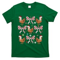 Funny Cute Christmas Holiday Chickens T-Shirt