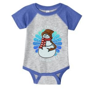 Funny Christmas Chillin With My Snowmies Cool Gift Infant Baby Jersey Bodysuit