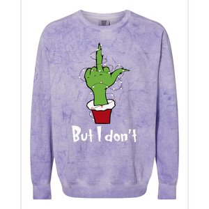 Funny Couple Christmas But I Don't Matching Couples Xmas  Colorblast Crewneck Sweatshirt