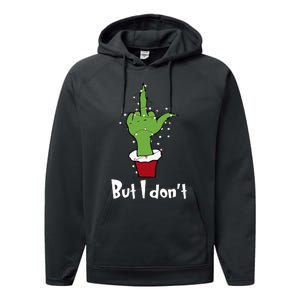 Funny Couple Christmas But I Don't Matching Couples Xmas  Performance Fleece Hoodie