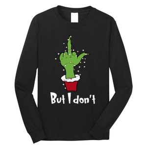 Funny Couple Christmas But I Don't Matching Couples Xmas  Long Sleeve Shirt