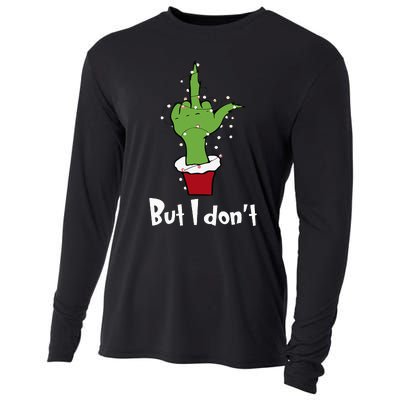 Funny Couple Christmas But I Don't Matching Couples Xmas  Cooling Performance Long Sleeve Crew