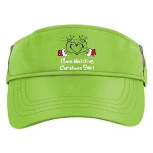 Funny Couple Christmas I Love Matching Christmas Adult Drive Performance Visor