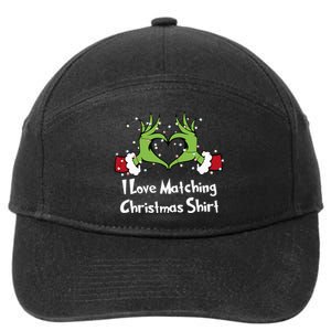 Funny Couple Christmas I Love Matching Christmas 7-Panel Snapback Hat