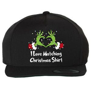 Funny Couple Christmas I Love Matching Christmas Wool Snapback Cap