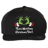 Funny Couple Christmas I Love Matching Christmas Wool Snapback Cap