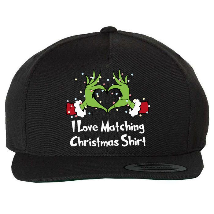 Funny Couple Christmas I Love Matching Christmas Wool Snapback Cap