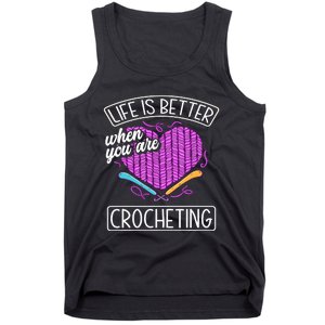 Funny Crocheting Crochet Quote Crocheter Tank Top