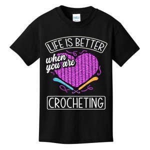 Funny Crocheting Crochet Quote Crocheter Kids T-Shirt