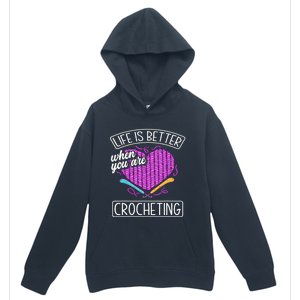 Funny Crocheting Crochet Quote Crocheter Urban Pullover Hoodie