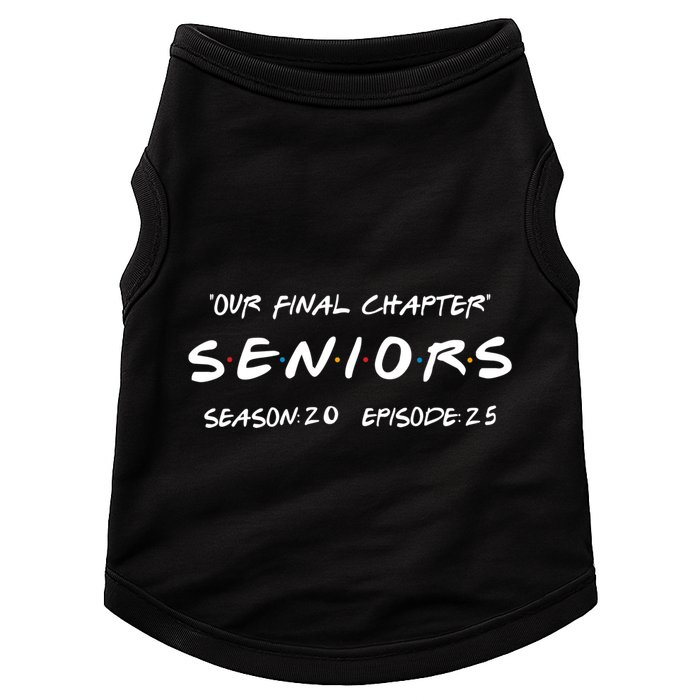 Final Chapter Class Of 2025 Senior Retro Funny Seniors 2025 Doggie Tank
