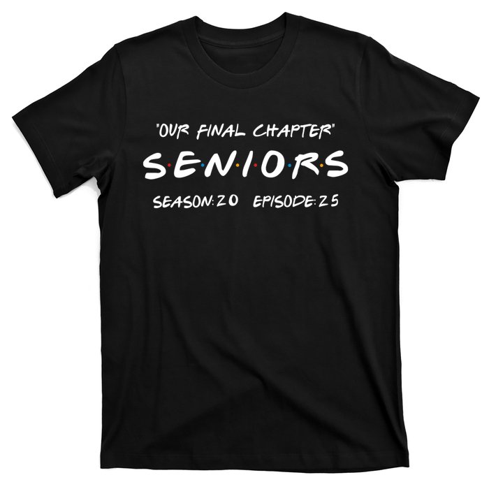 Final Chapter Class Of 2025 Senior Retro Funny Seniors 2025 T-Shirt