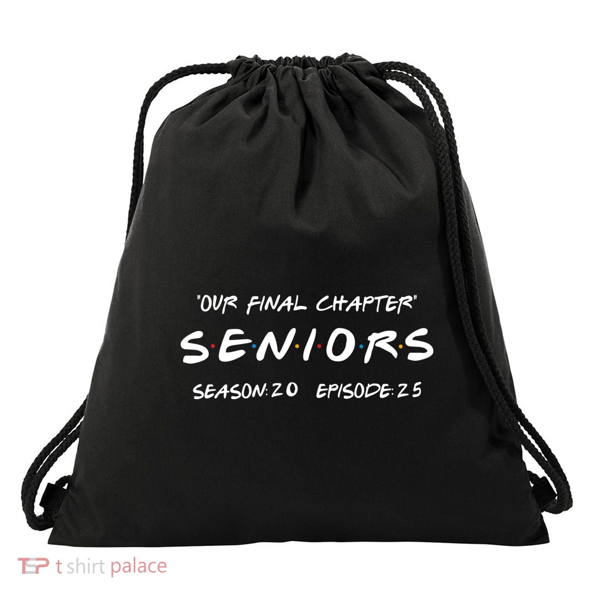 Final Chapter Class Of 2025 Senior Retro Funny Seniors 2025 Drawstring Bag