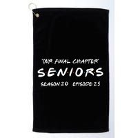 Final Chapter Class Of 2025 Senior Retro Funny Seniors 2025 Golf Towel