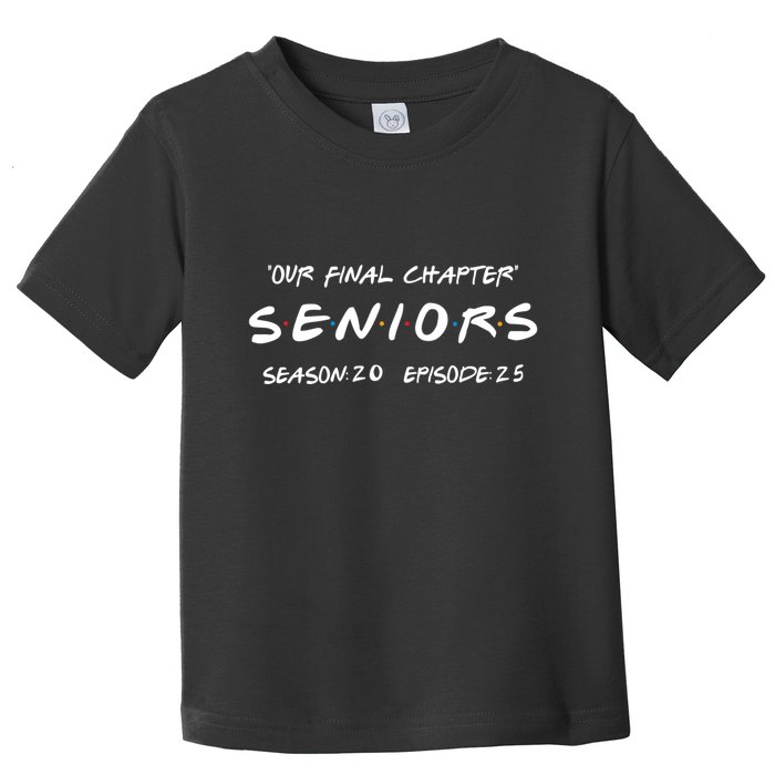 Final Chapter Class Of 2025 Senior Retro Funny Seniors 2025 Toddler T-Shirt