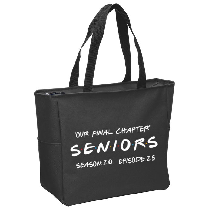 Final Chapter Class Of 2025 Senior Retro Funny Seniors 2025 Zip Tote Bag