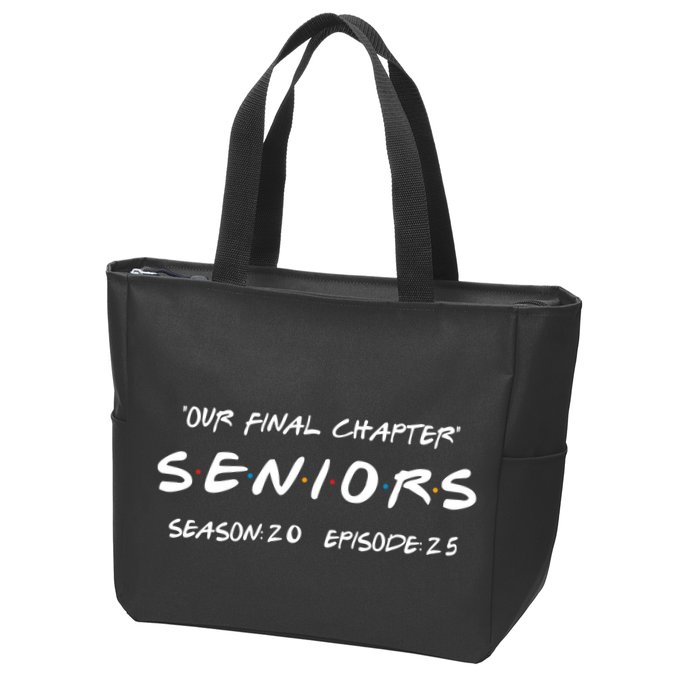 Final Chapter Class Of 2025 Senior Retro Funny Seniors 2025 Zip Tote Bag