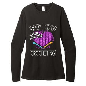 Funny Crocheting Crochet Quote Crocheter Womens CVC Long Sleeve Shirt