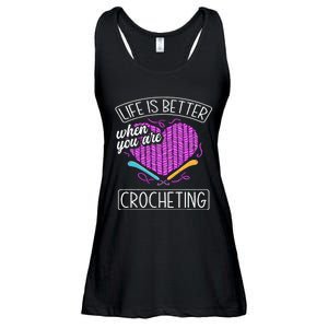 Funny Crocheting Crochet Quote Crocheter Ladies Essential Flowy Tank