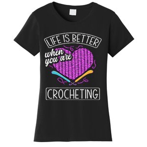 Funny Crocheting Crochet Quote Crocheter Women's T-Shirt