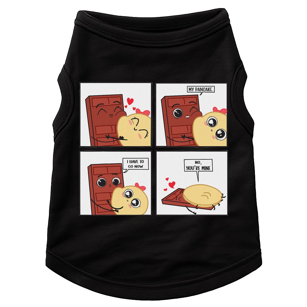 Funny Cute Couple Journey Choco And Pancake Romantic Lover Doggie Tank