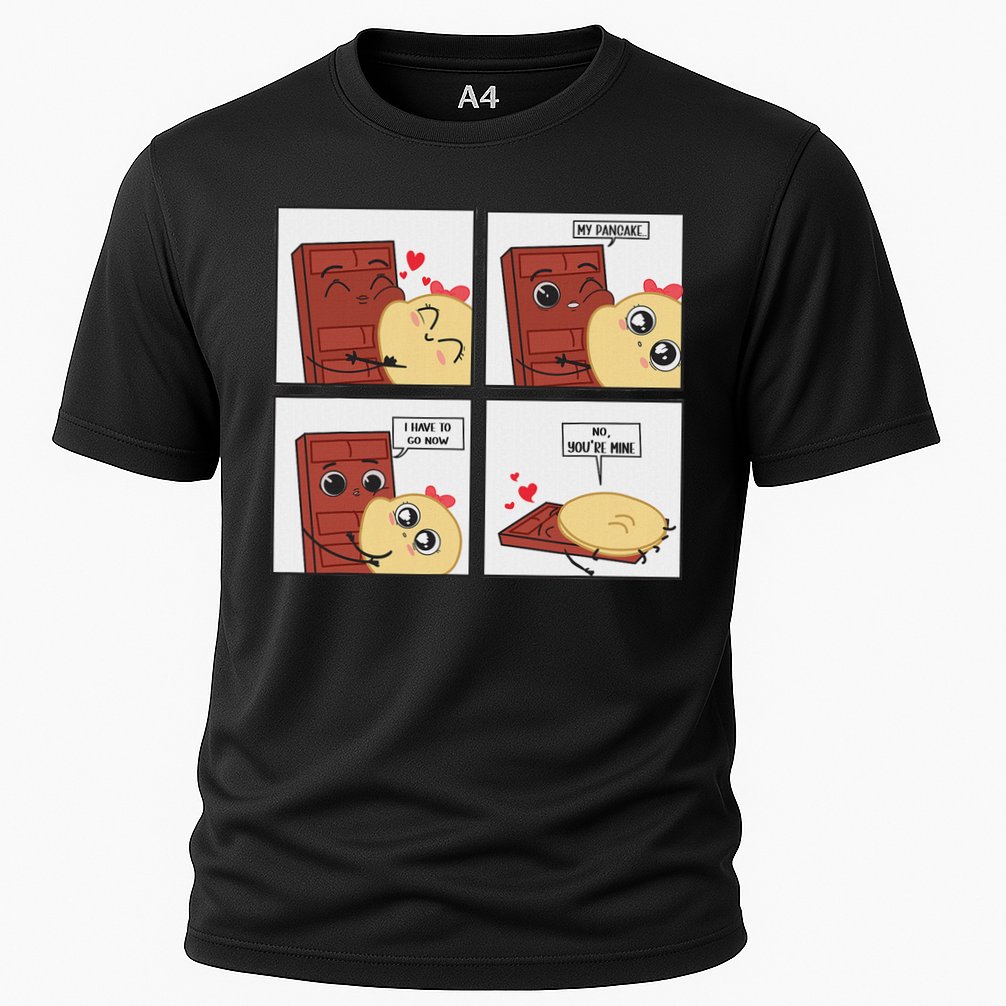 Funny Cute Couple Journey Choco And Pancake Romantic Lover Performance Shirt