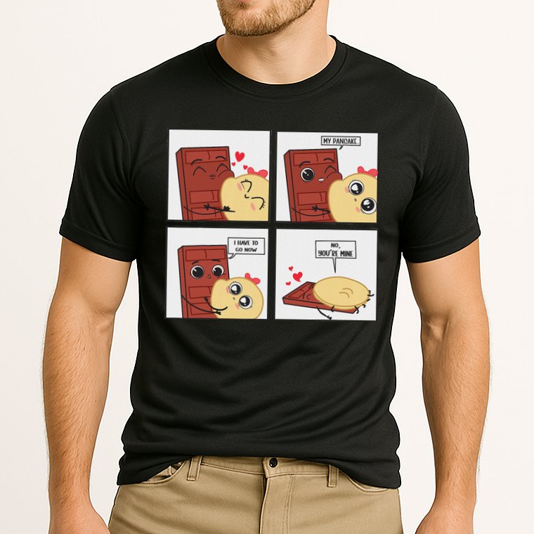 Funny Cute Couple Journey Choco And Pancake Romantic Lover Performance Shirt