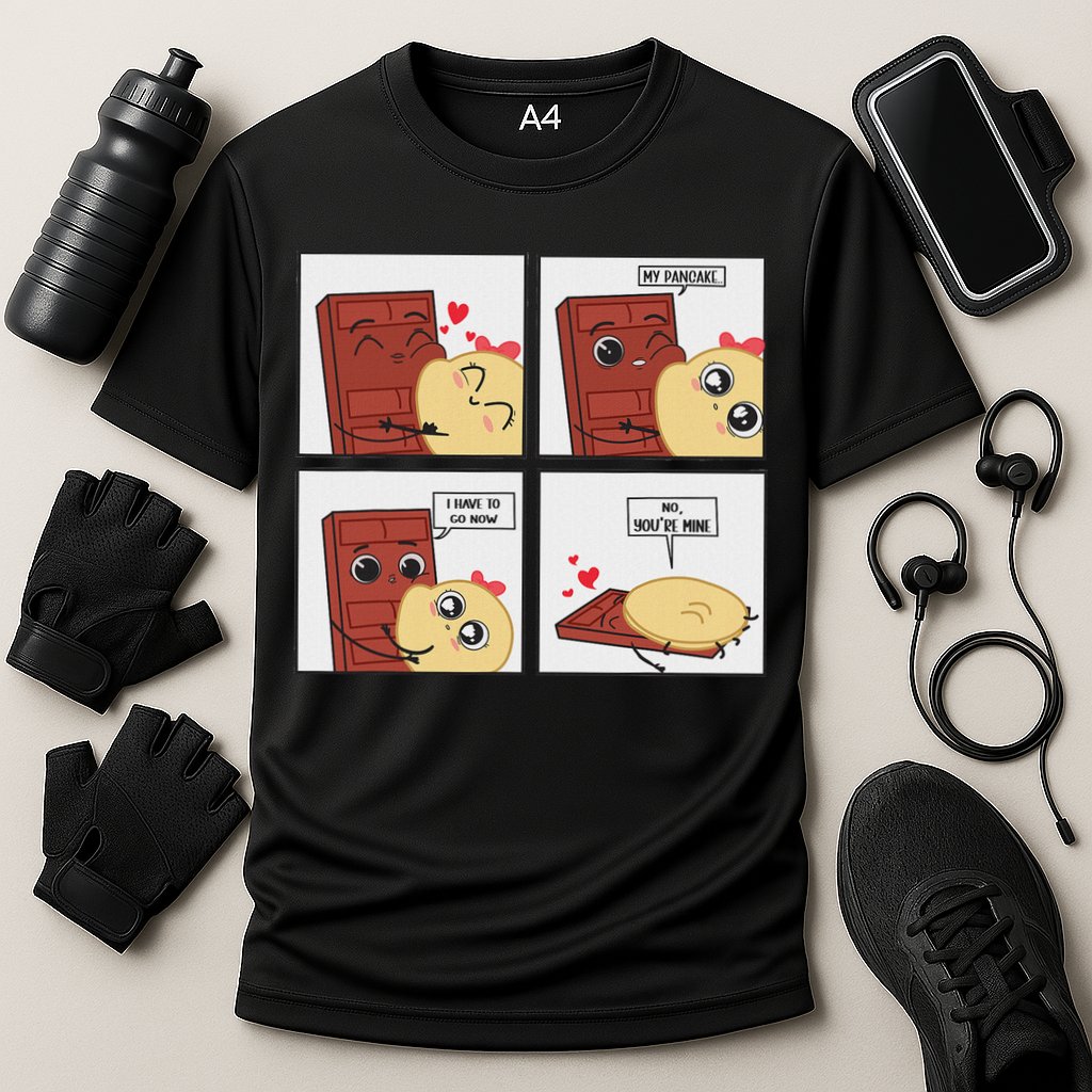 Funny Cute Couple Journey Choco And Pancake Romantic Lover Performance Shirt