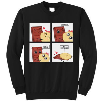 Funny Cute Couple Journey Choco And Pancake Romantic Lover Sweatshirt