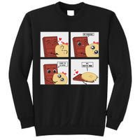 Funny Cute Couple Journey Choco And Pancake Romantic Lover Sweatshirt