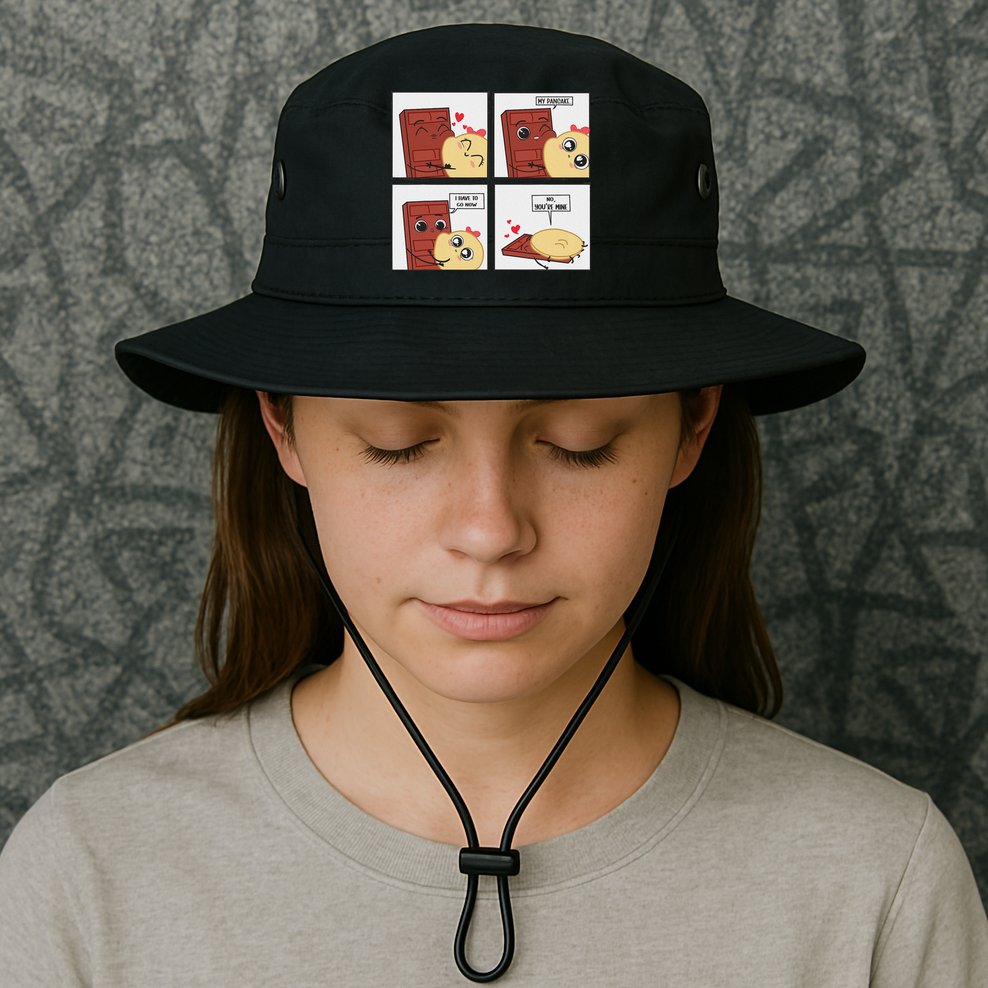 Funny Cute Couple Journey Choco And Pancake Romantic Lover Bucket Hat
