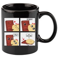 Funny Cute Couple Journey Choco And Pancake Romantic Lover 11oz C Handle Ceramic Mug