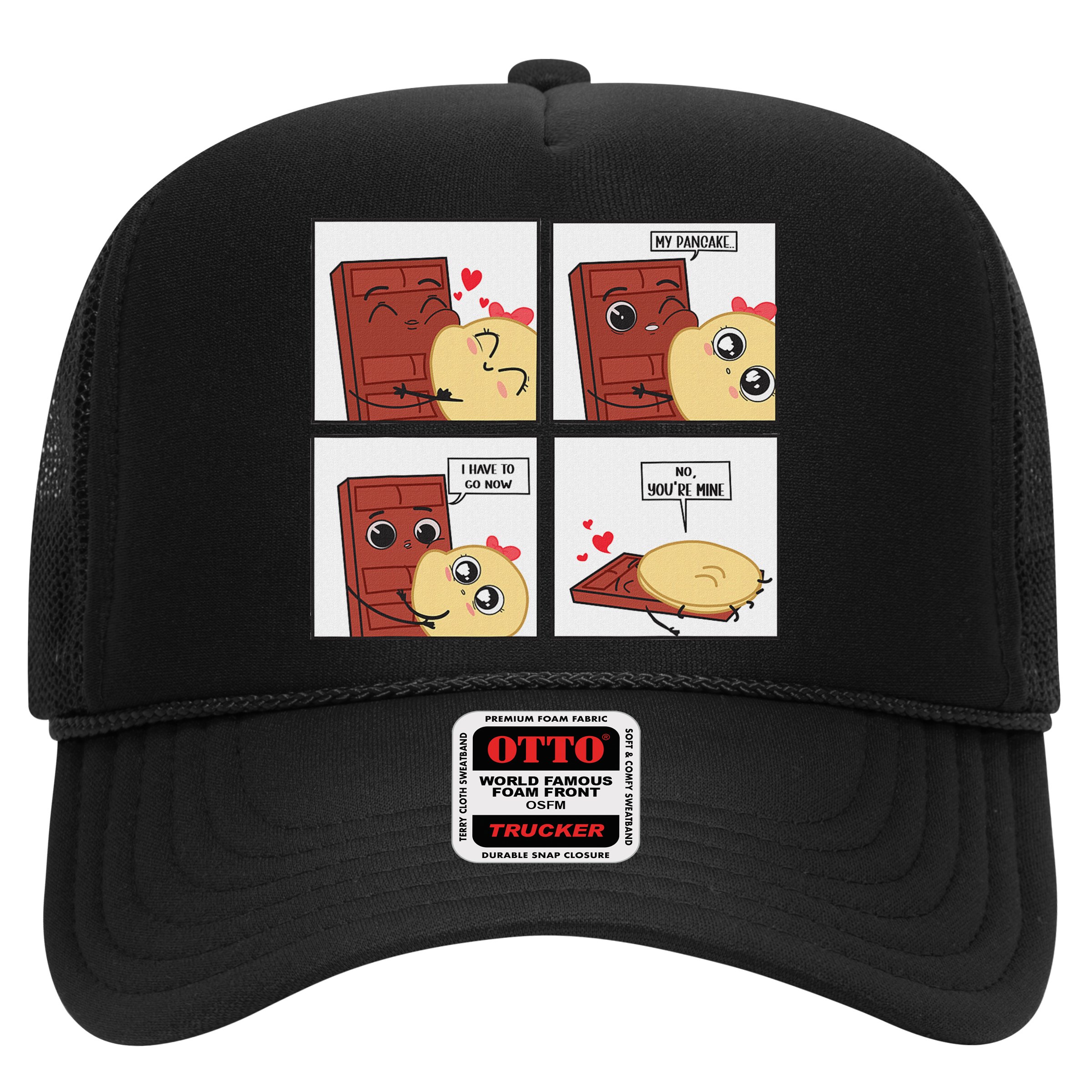 Funny Cute Couple Journey Choco And Pancake Romantic Lover Hat