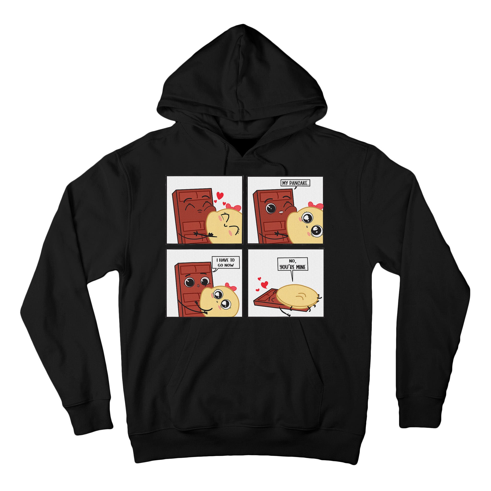 Funny Cute Couple Journey Choco And Pancake Romantic Lover Tall Hoodie