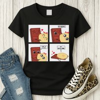 Funny Cute Couple Journey Choco And Pancake Romantic Lover Womens T-Shirt