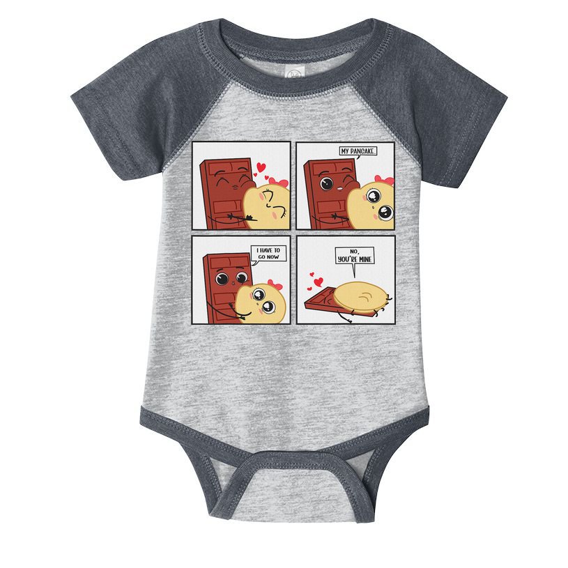 Funny Cute Couple Journey Choco And Pancake Romantic Lover Infant Baby Jersey Bodysuit