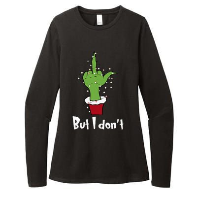 Funny Couple Christmas But I Don't Matching Couples Xmas Womens CVC Long Sleeve Shirt